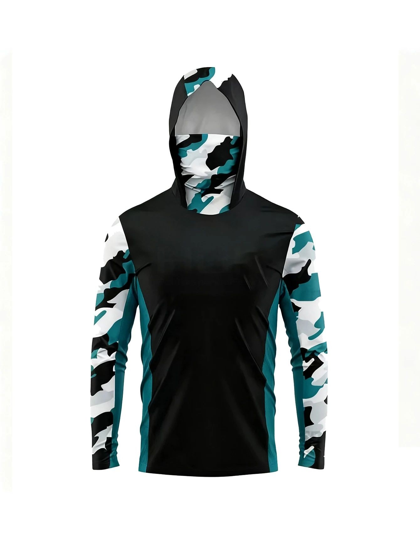 Summer Clothing Guys - Camisa de Pesca Masculina com Capuz