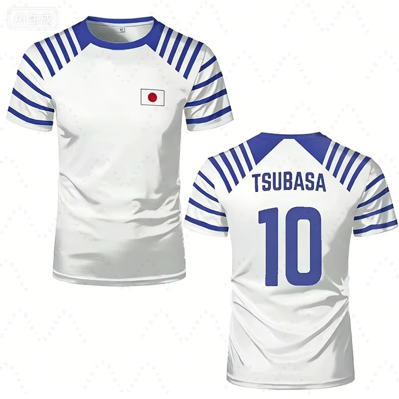 Japan Summer Clothing Women - Camiseta Unissex Hot Captain Tsubasa Anime