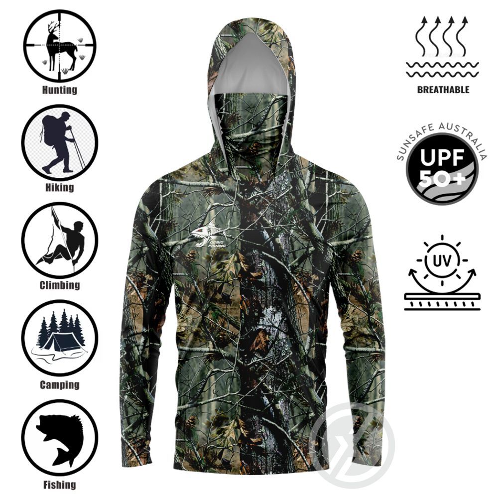 Summer Clothing Guys - Camisa de Pesca com Capuz UPF50+