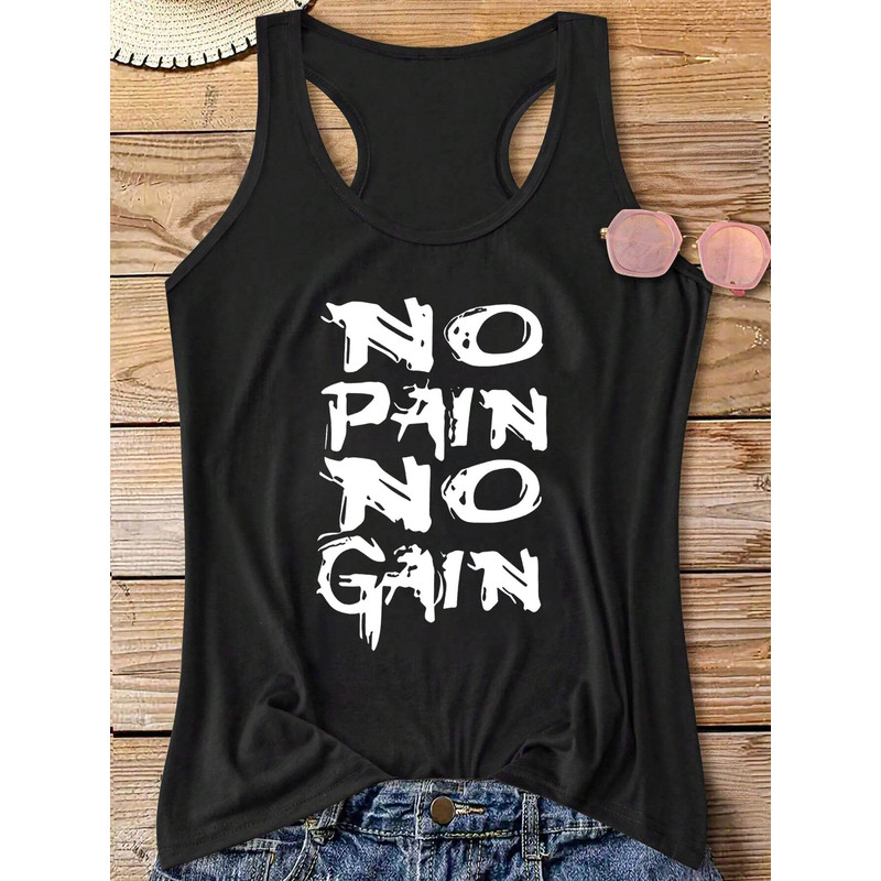 Summer Clothing Quotes - Regata Feminina com Estampa de Citação