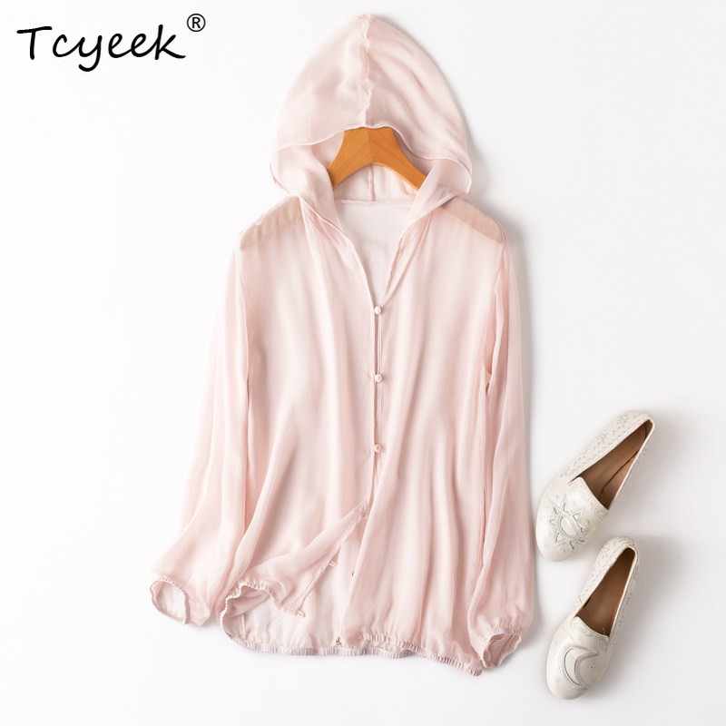 Summer Clothing Women - Tcyeek Blusas Femininas 100% Seda de