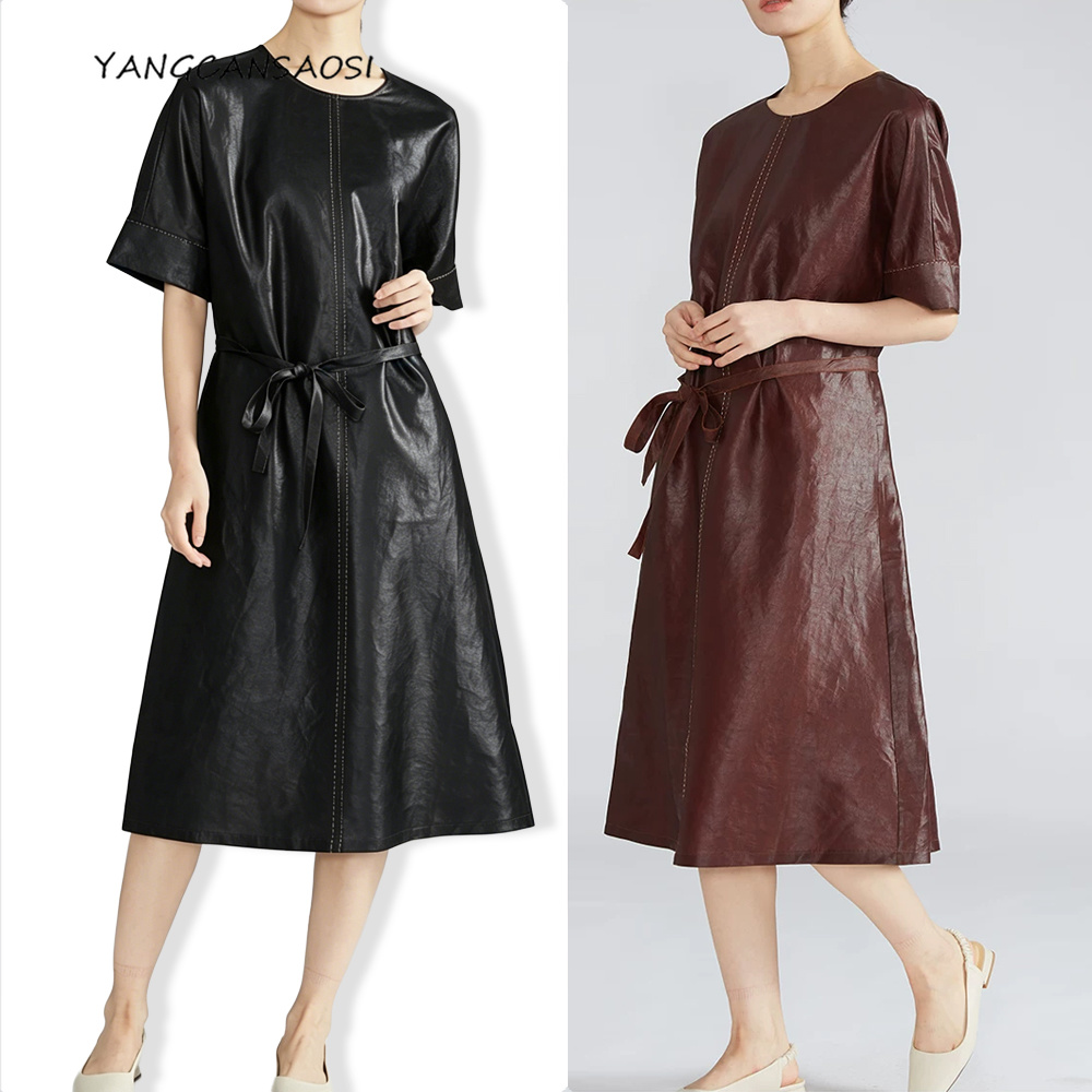 Summer Gauze Clothing - Vestido Preto Feminino de Verão em