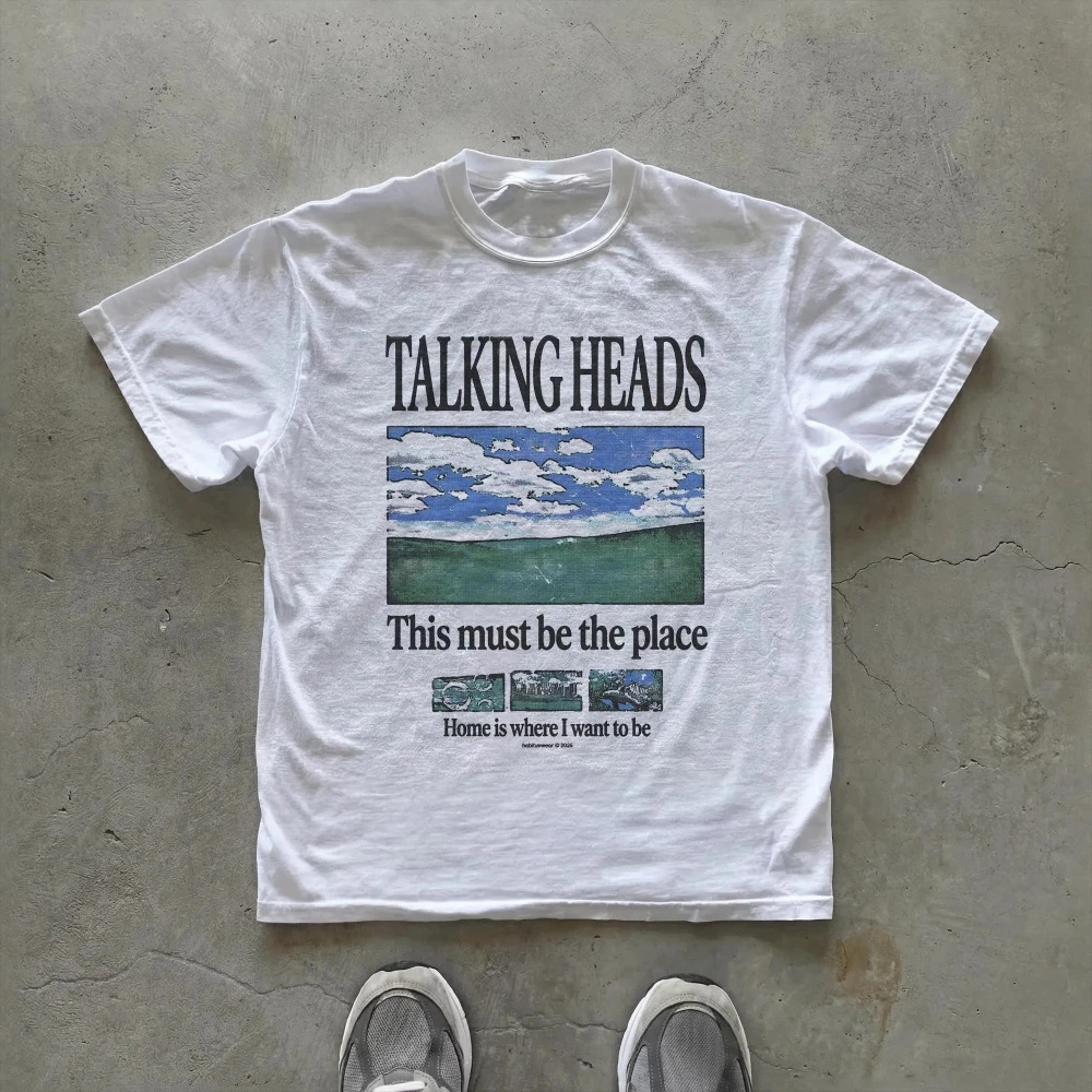 Summer Clothing Places - Camiseta Gráfica Talking Heads - This