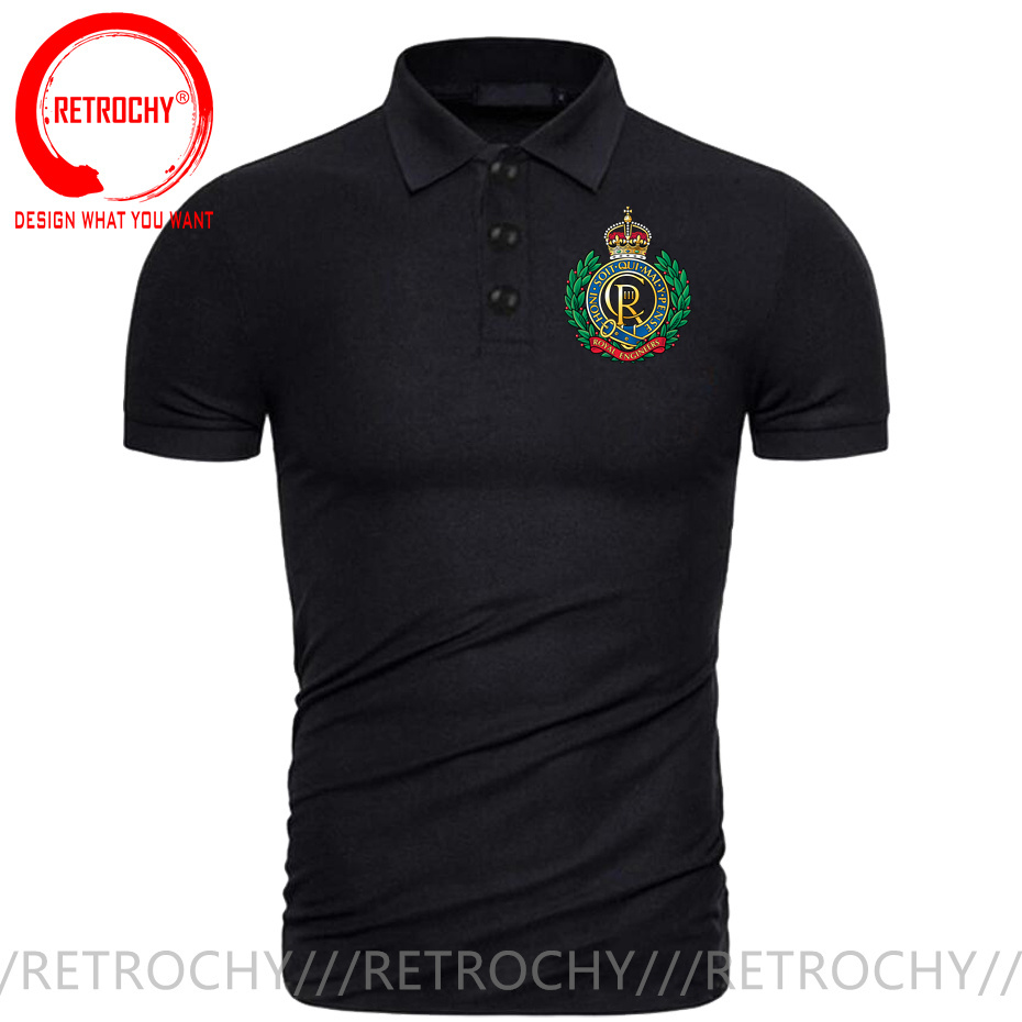 Summer Clothing Uk Men - Camisa Polo do Corpo de Engenheiros
