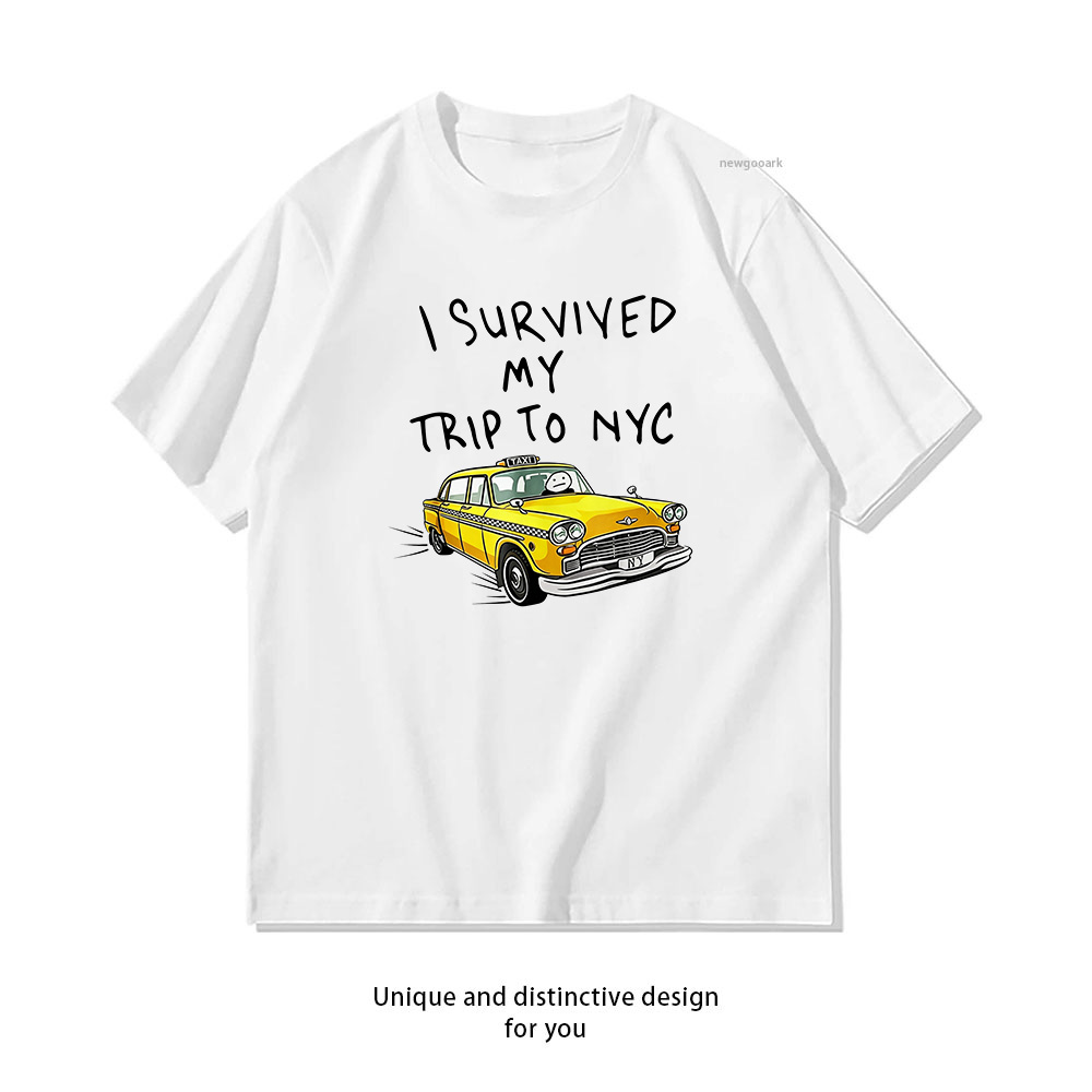 Yellow Summer Clothing - Camiseta 'Eu Sobrevivi à Minha Viagem