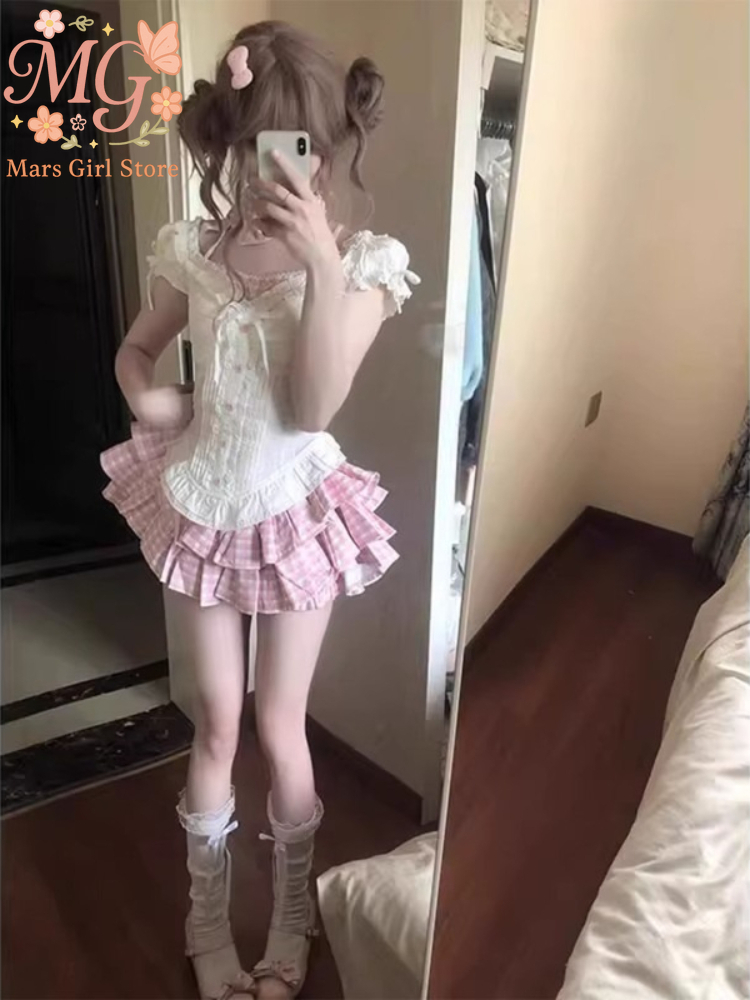 Summer Alt Clothing - Japonês kawaii lolita doce 2 peça