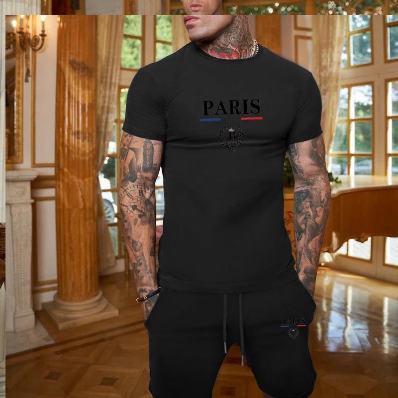 Summer Clothing Model - Conjunto Promocional de Verão Masculino: Camiseta