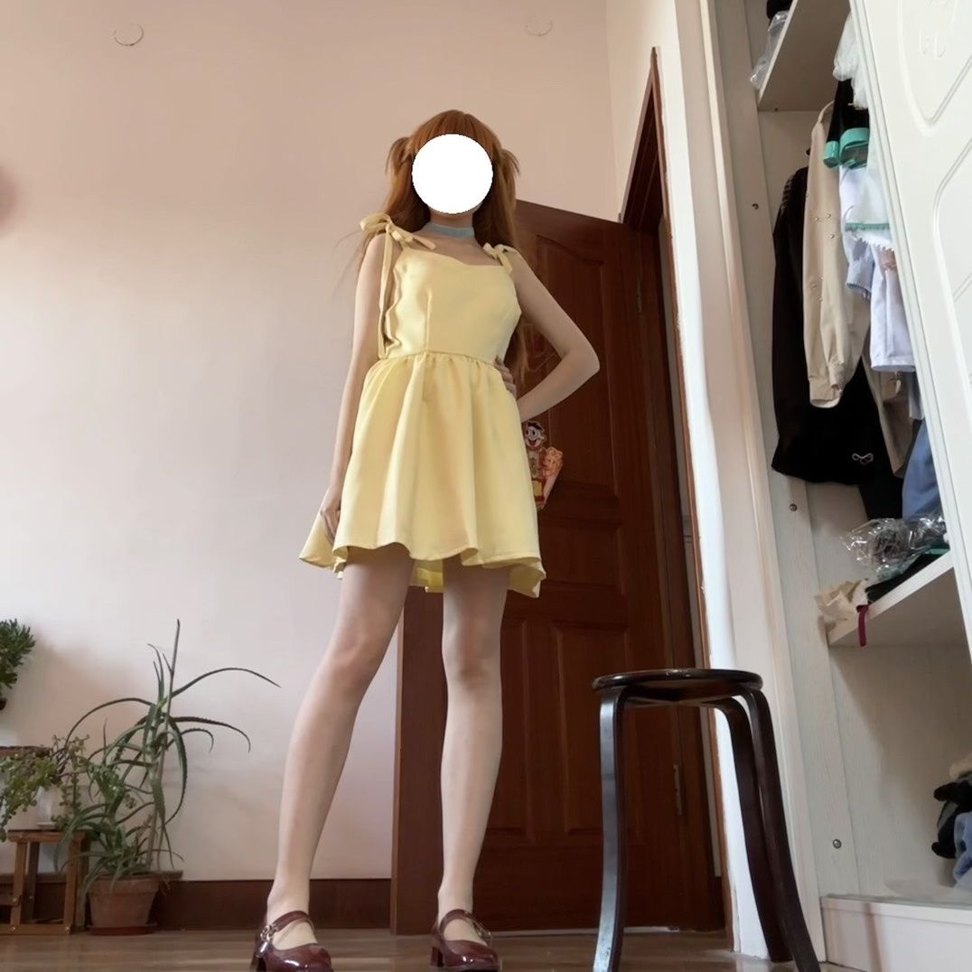 Shikinami asuka langley vestid - Yellow Summer Clothing avaliação e preço