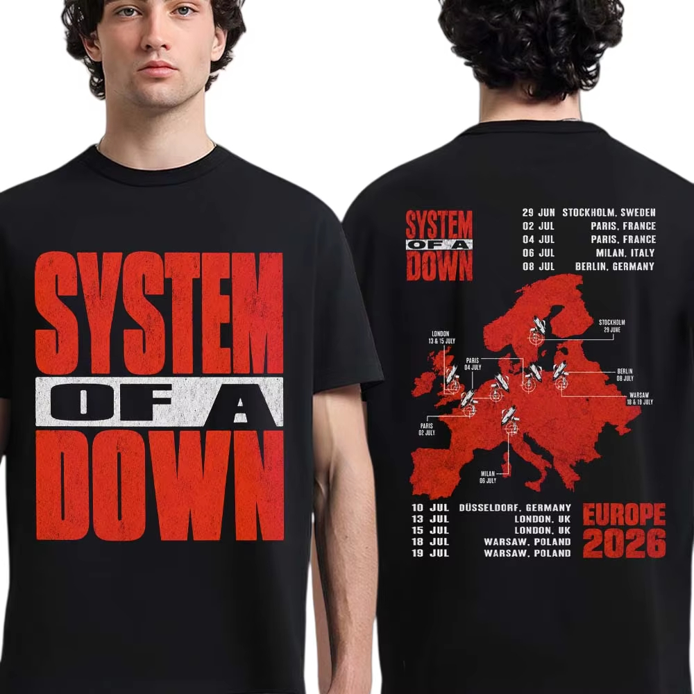 Camiseta System of A Down EU e - Summer Clothing Uk Men avaliação e preço
