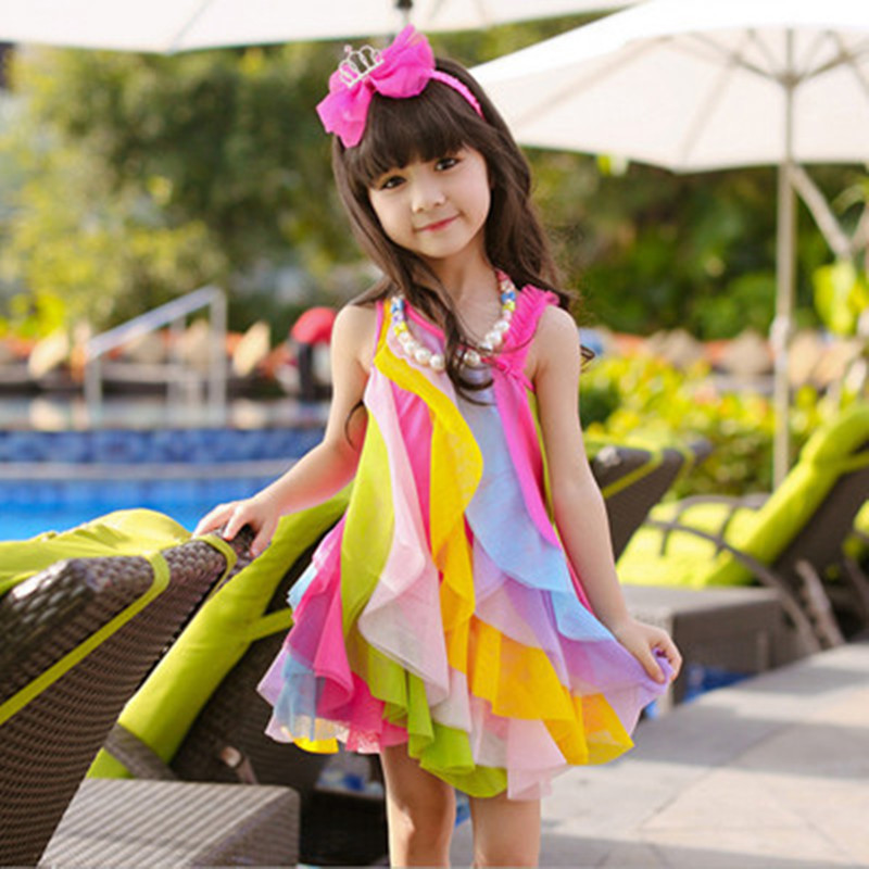 Vestido de verão para meninas, - Summer Gauze Clothing avaliação e preço