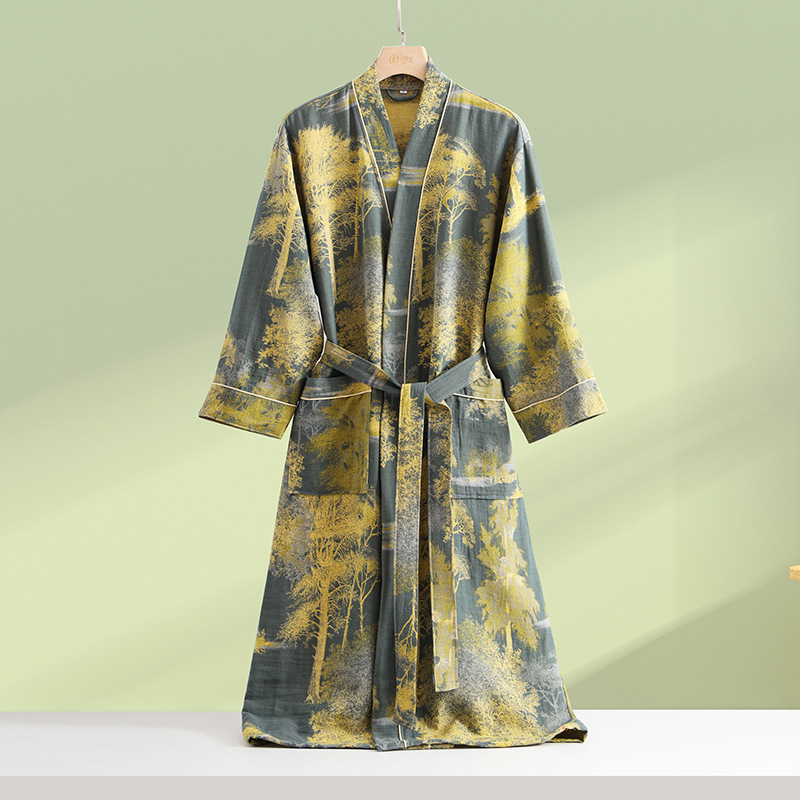 Primavera verão puro algodão c - Summer Gauze Clothing avaliação e preço