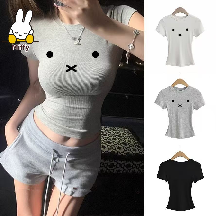 Camiseta Kawaii Miffy Nova Est - Summer Clothing Places avaliação e preço