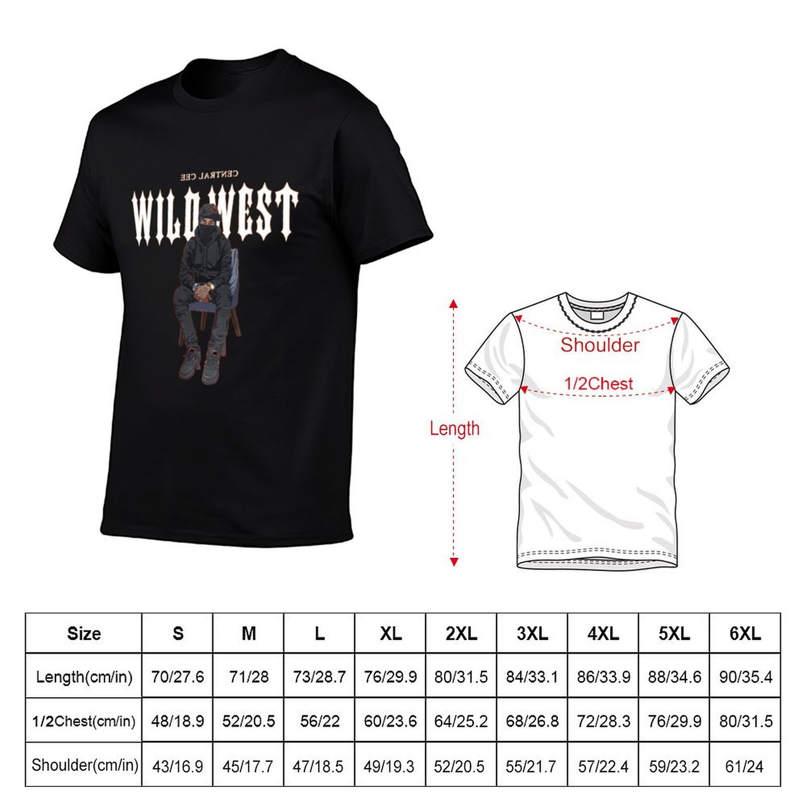 Central Cee, rap, estilo «Wild - Summer Clothing Uk Men avaliação e preço