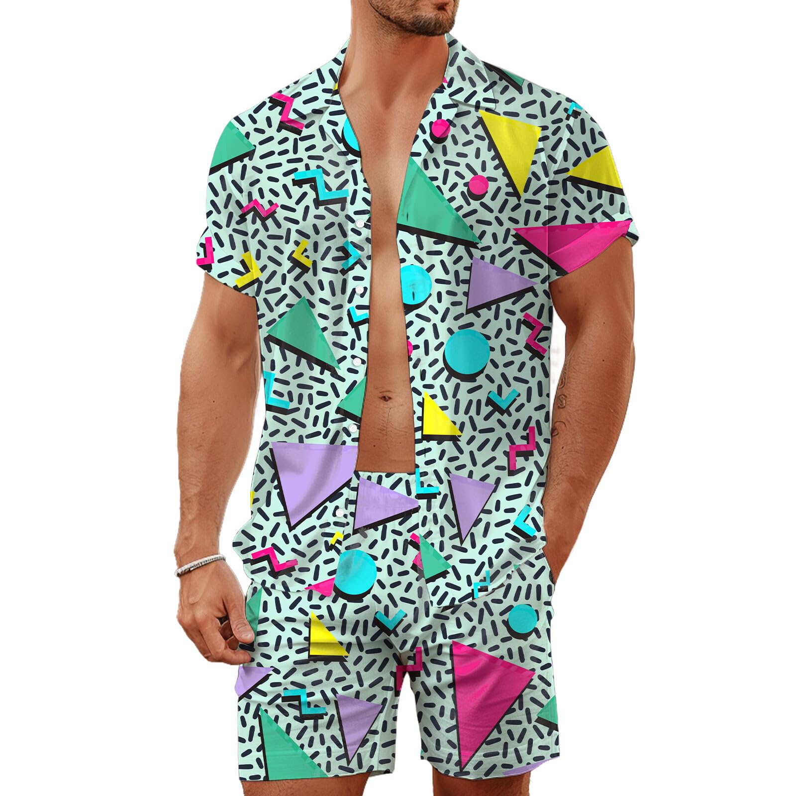 Conjunto de Camisa e Shorts Ma - Summer Clothing Guys avaliação e preço