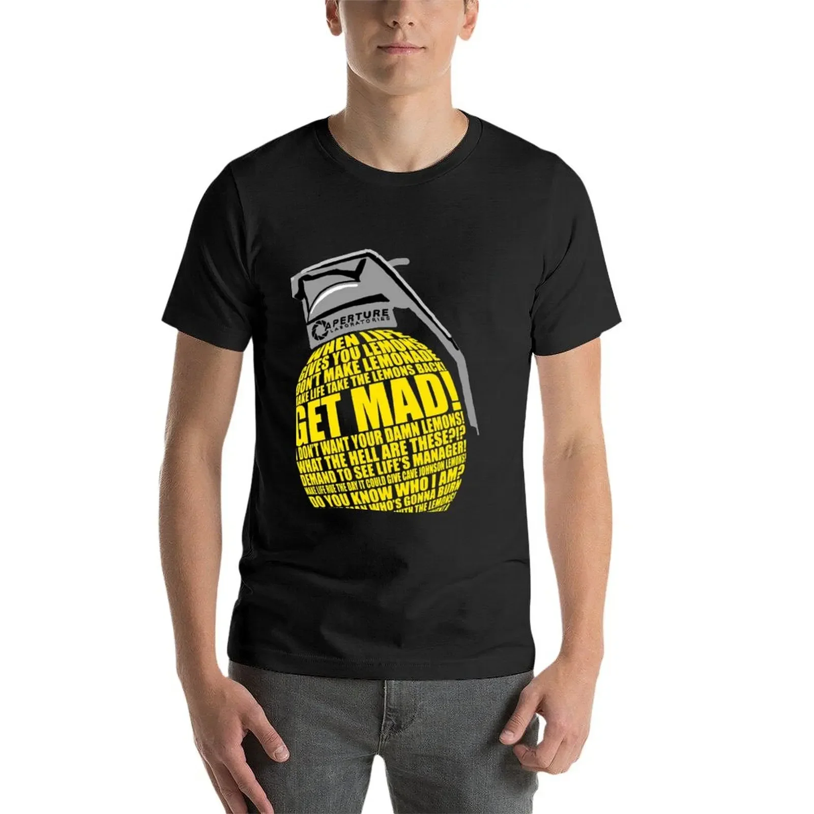 Portal 2-Camiseta gráfica comb - Summer Clothing Quotes avaliação e preço