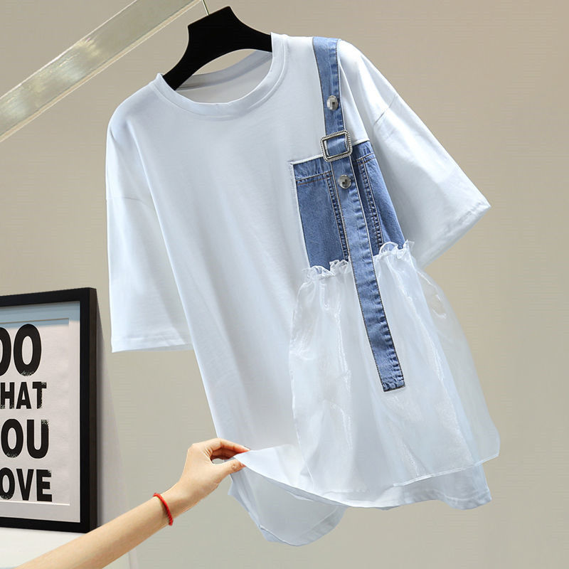 Pulôver de manga curta assimét - Summer Gauze Clothing avaliação e preço