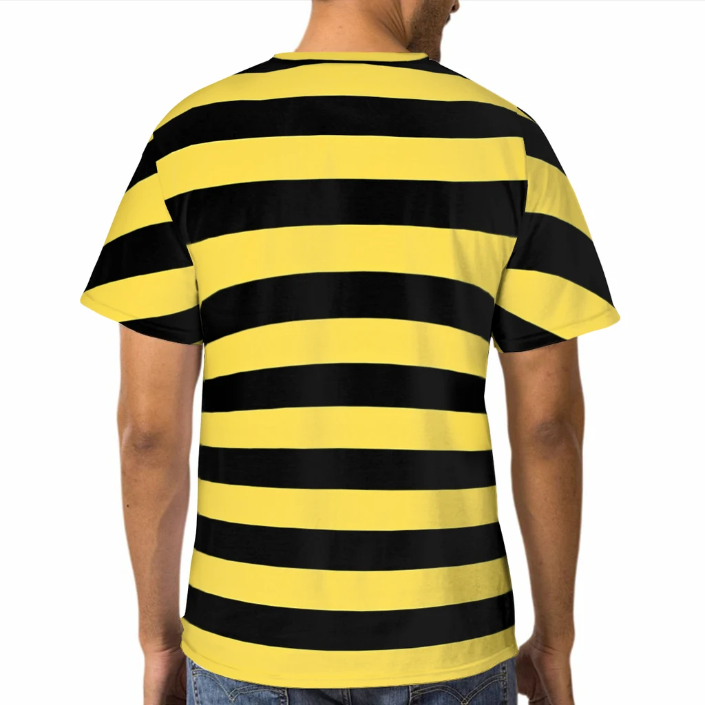 Camiseta Listrada Preta e Amar - Yellow Summer Clothing avaliação e preço