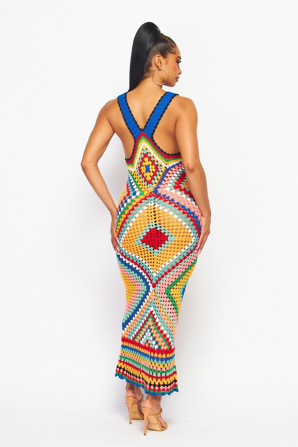 Vestido maxi de crochê artesan - Summer Clothing Colors avaliação e preço