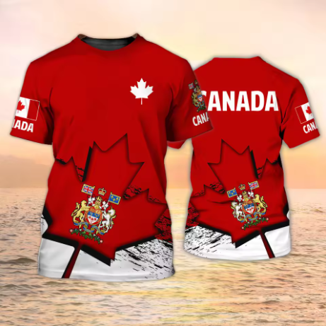 Camisetas do Canadá com Emblem - Summer Clothing Women Canada avaliação e preço