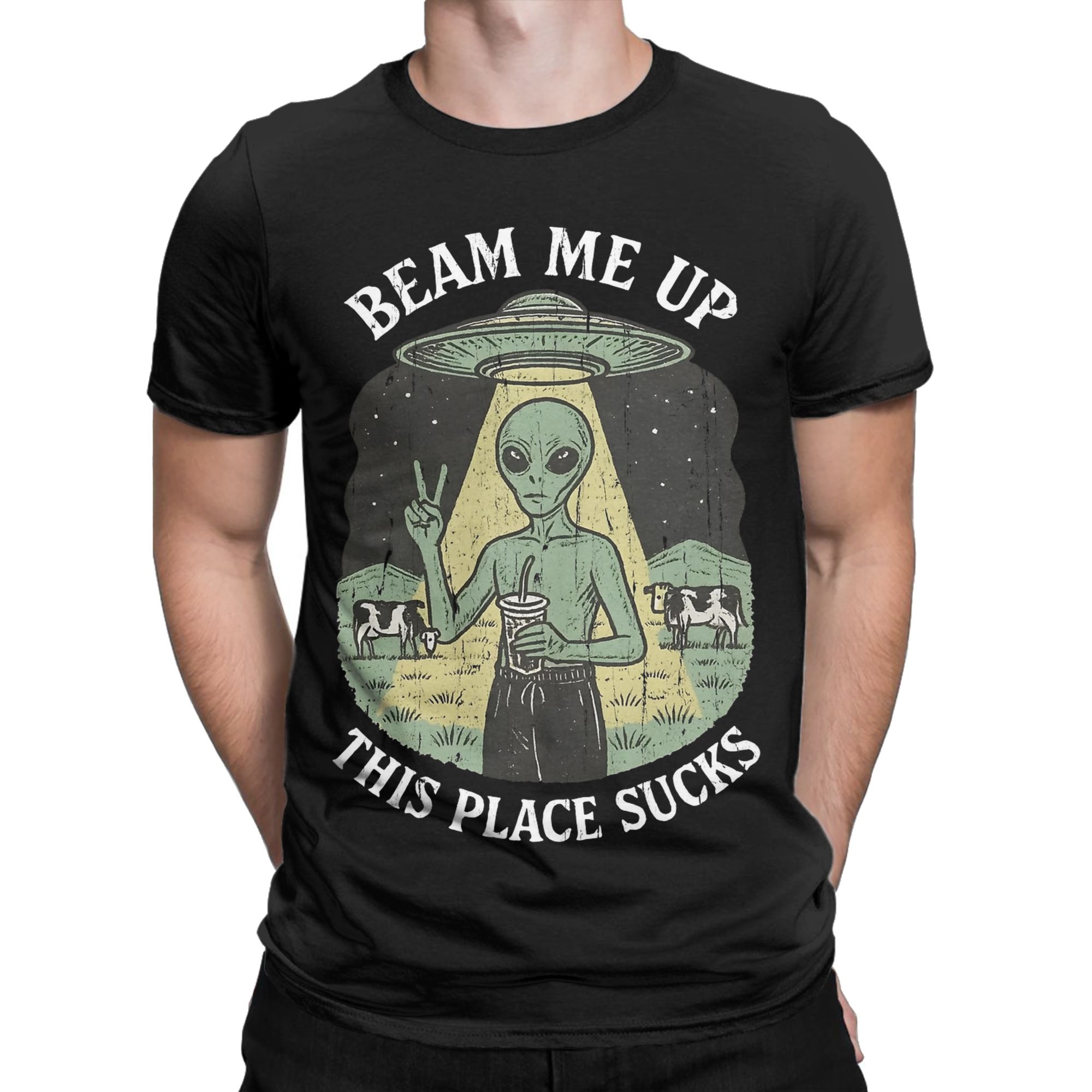 Engraçado Beam Me Up This Plac - Summer Clothing Places avaliação e preço