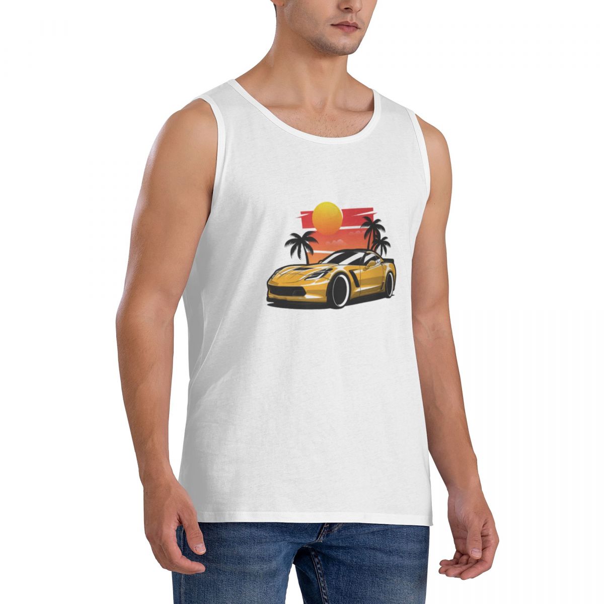 Camiseta Sem Mangas 100% Algod - Yellow Summer Clothing avaliação e preço