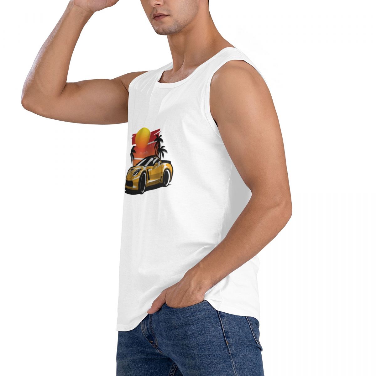 Camiseta Sem Mangas 100% Algod - Yellow Summer Clothing avaliação e preço