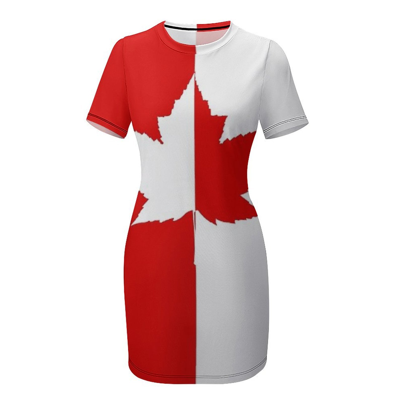 Vestido Feminino de Manga Curt - Summer Clothing Women Canada avaliação e preço