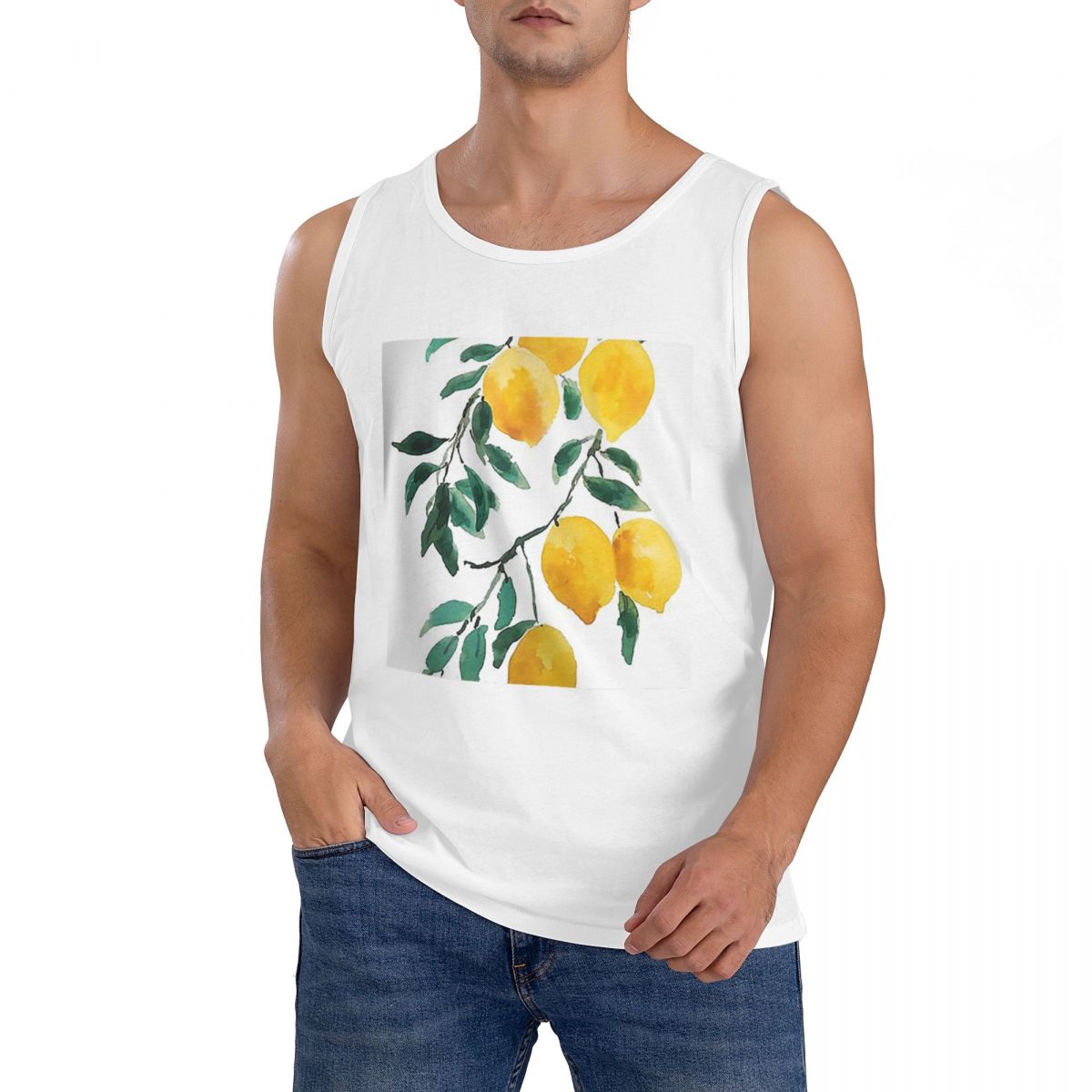 Camiseta Regata Masculina 100% - Yellow Summer Clothing avaliação e preço