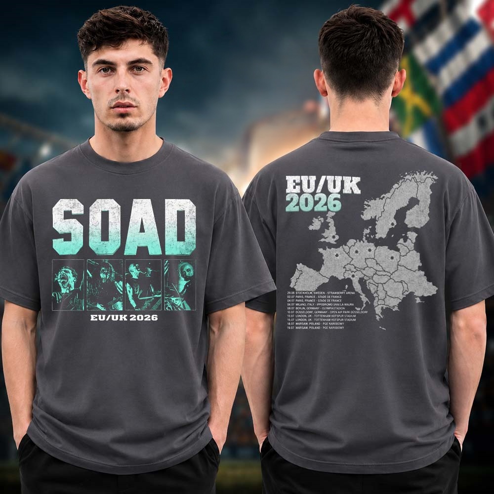 T-shirt da turnê europeia do S - Summer Clothing Uk Men avaliação e preço