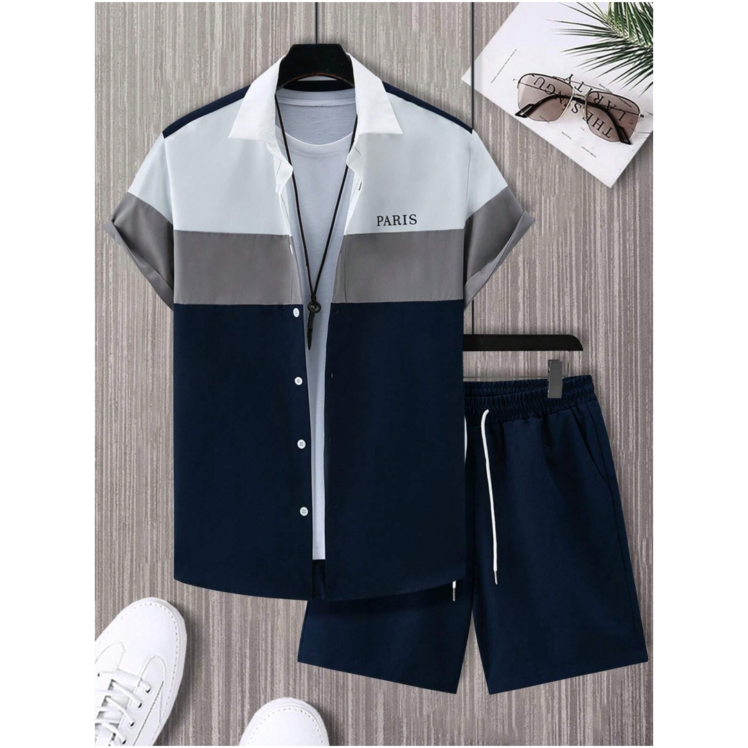 Conjunto Masculino de Moda Azu - Summer Clothing Guys avaliação e preço