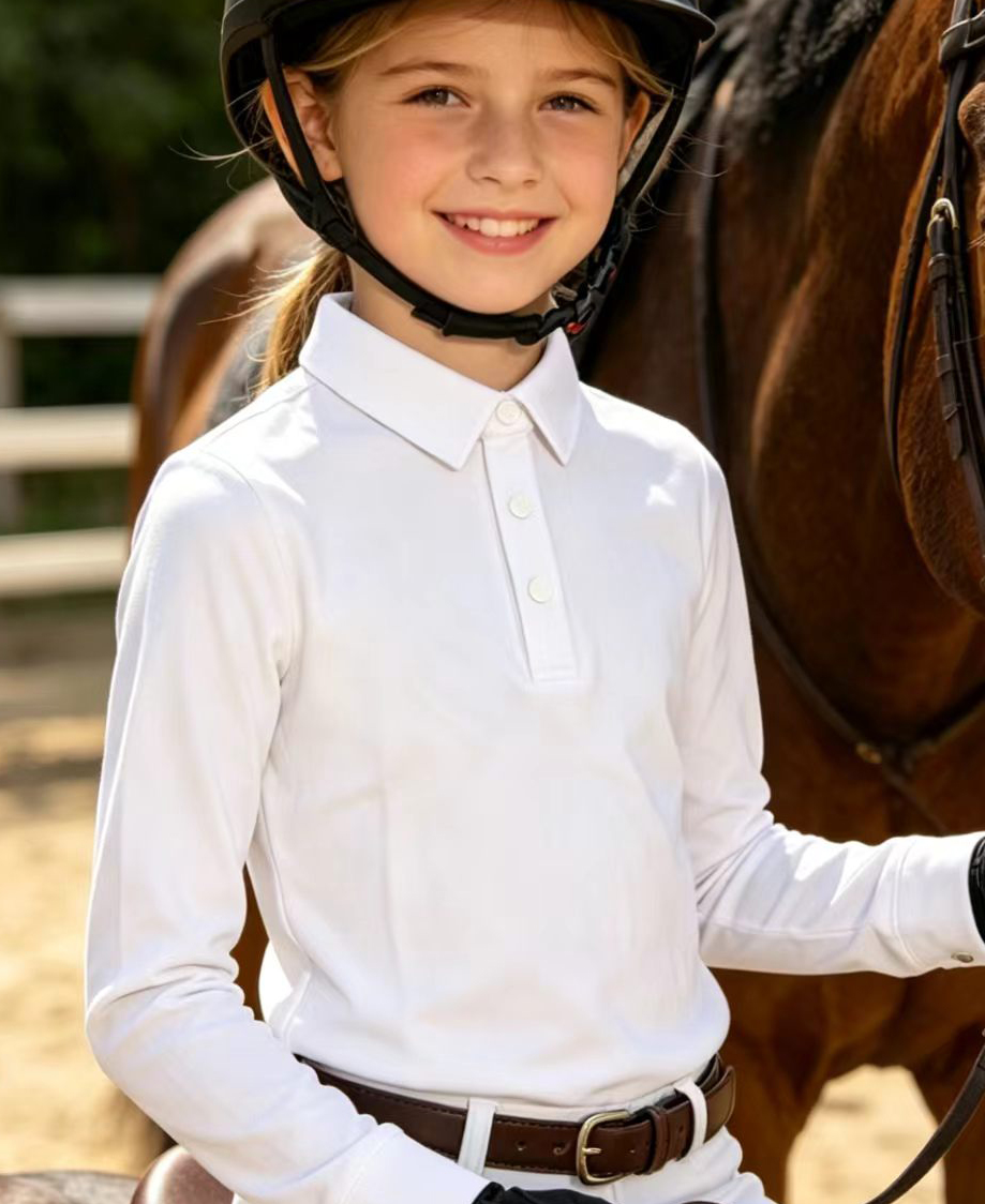 Camiseta de equitação infantil - Summer Equestrian Clothing avaliação e preço