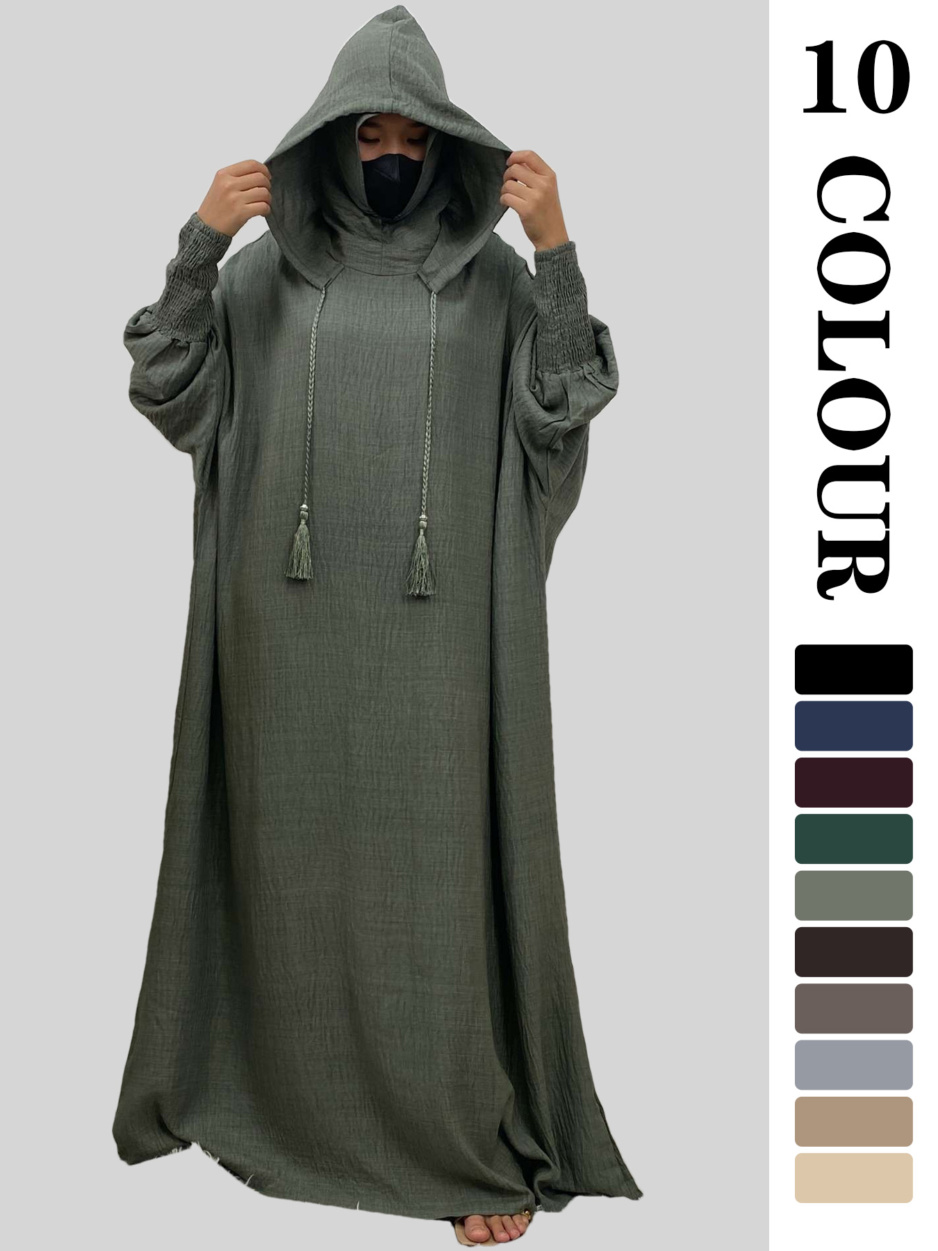 Mulheres 12 cores abayas muçul - Summer Clothing Colors avaliação e preço